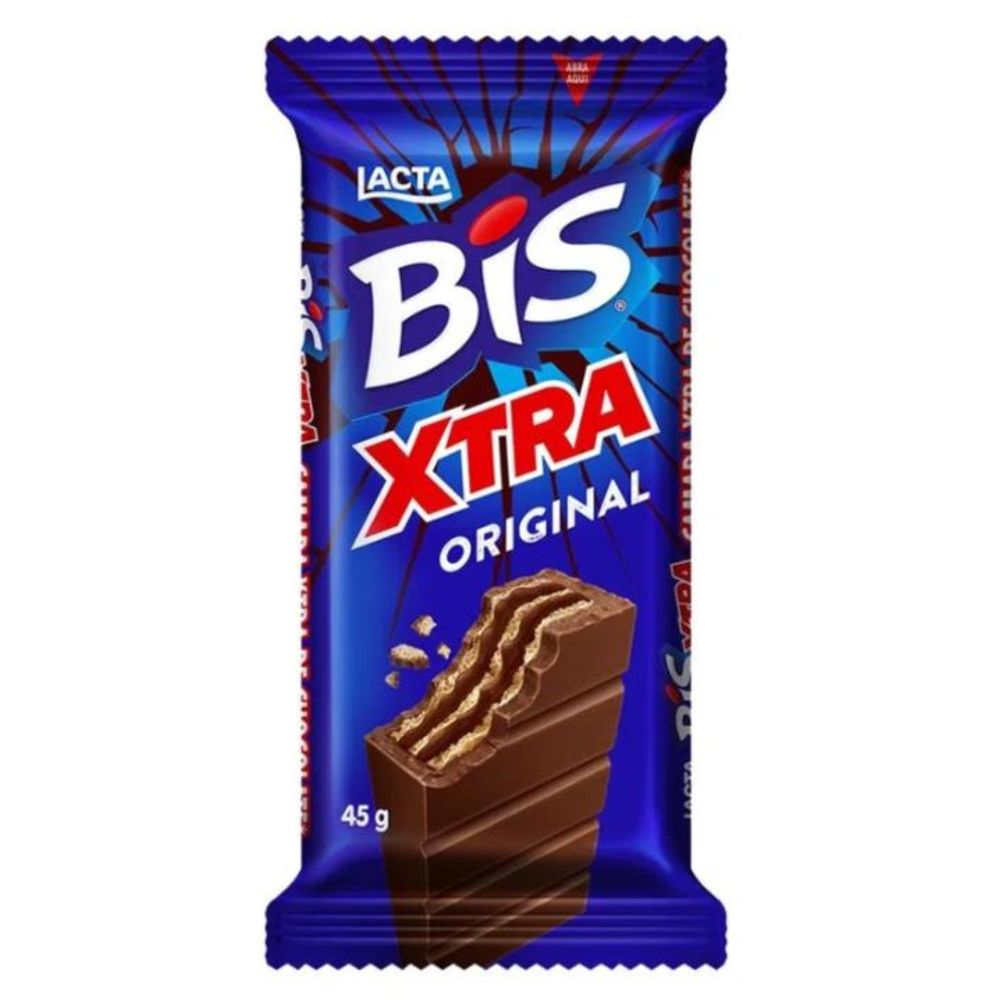 Chocolate BIS Xtra ao Leite 45gr- Display com 15 unidades. – GRUPO